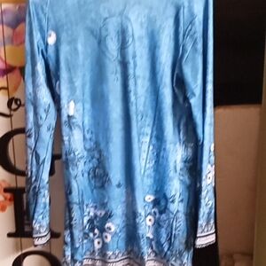 Kiss Blue Long Sleeve Dress